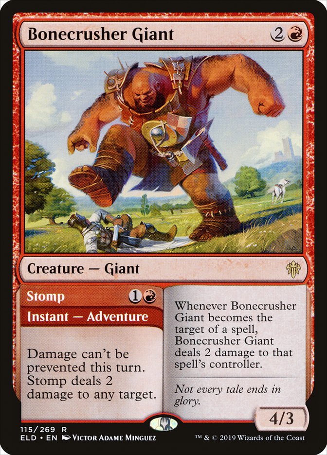 Bonecrusher Giant // Stomp [Throne of Eldraine] | Exor Games Truro