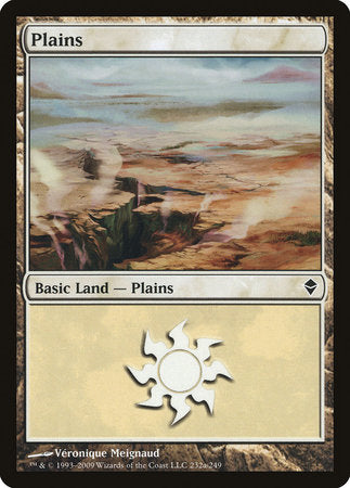 Plains (232a) [Zendikar] | Exor Games Truro