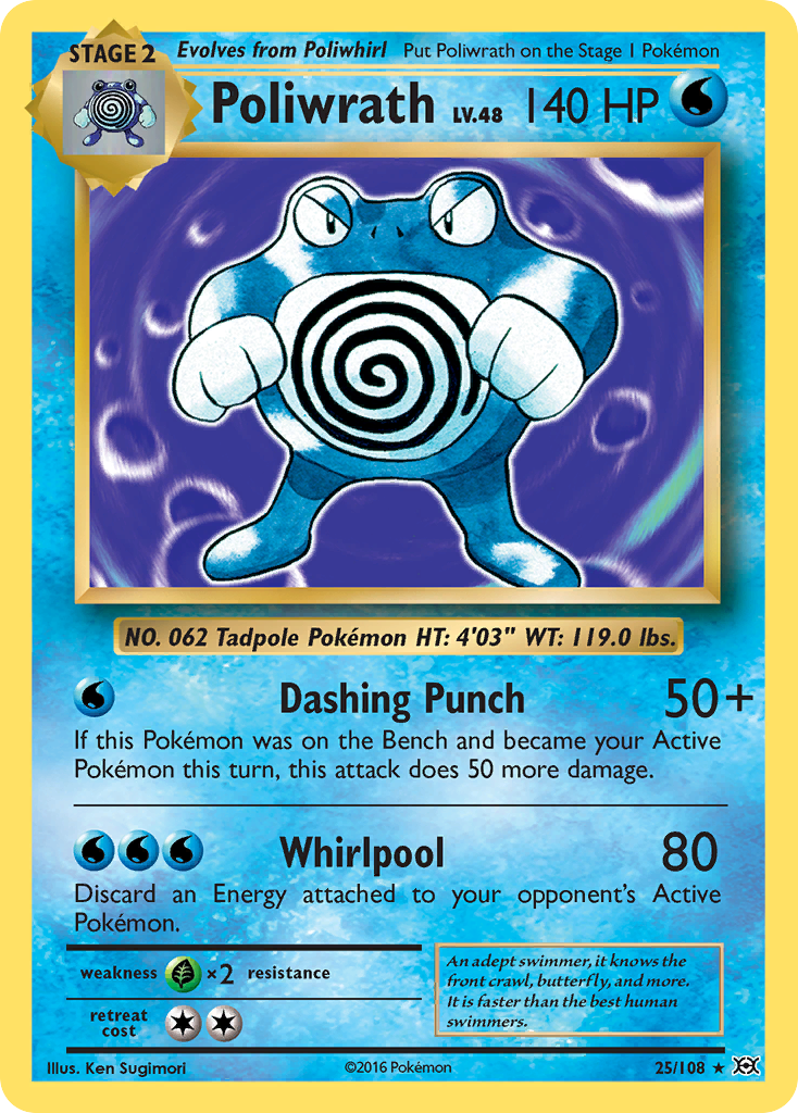 Poliwrath (25/108) [XY: Evolutions] | Exor Games Truro