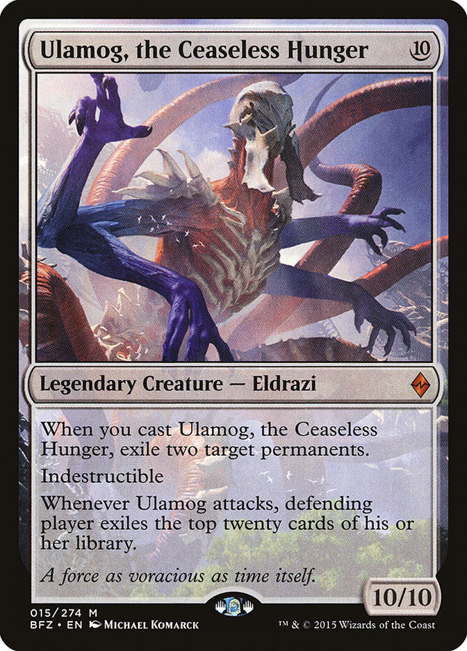 Ulamog, the Ceaseless Hunger [Battle for Zendikar] | Exor Games Truro