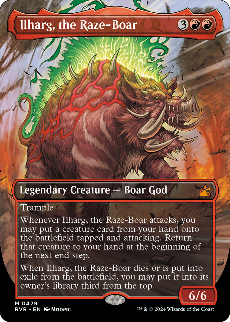 Ilharg, the Raze-Boar (Anime Borderless) [Ravnica Remastered] | Exor Games Truro