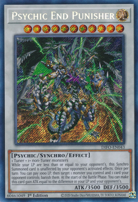 Psychic End Punisher [DIFO-EN043] Secret Rare | Exor Games Truro