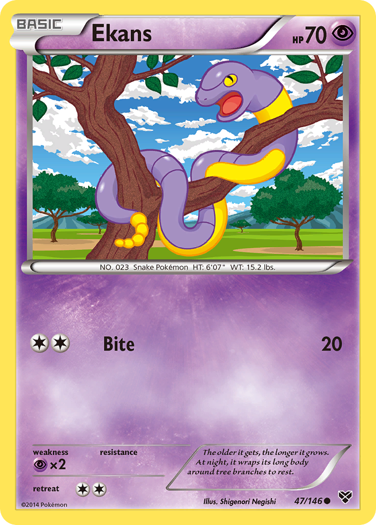 Ekans (47/146) [XY: Base Set] | Exor Games Truro