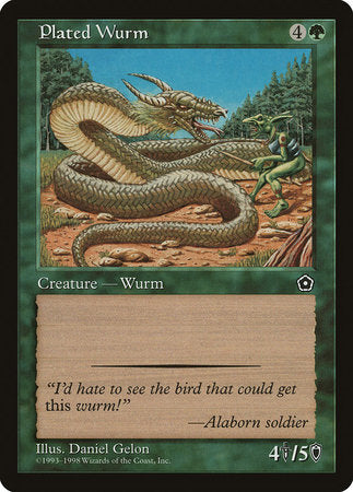 Plated Wurm [Portal Second Age] | Exor Games Truro