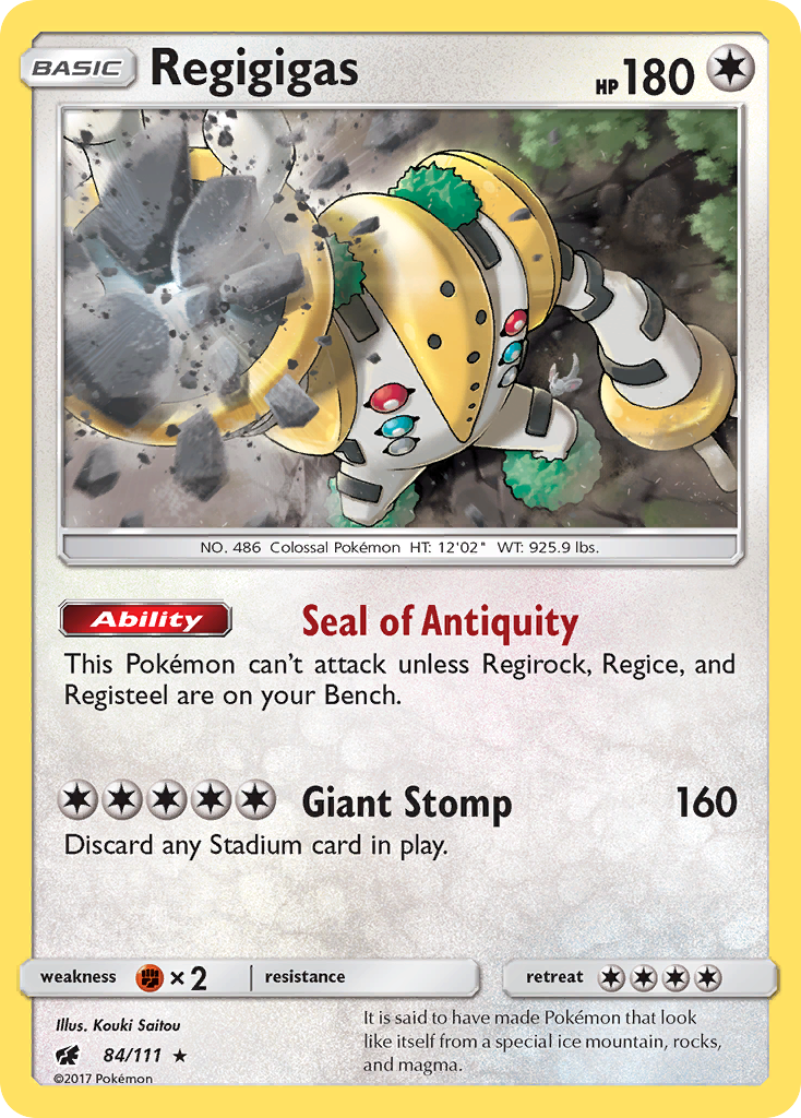 Regigigas (84/111) [Sun & Moon: Crimson Invasion] | Exor Games Truro