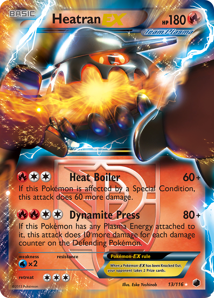 Heatran EX (13/116) [Black & White: Plasma Freeze] | Exor Games Truro