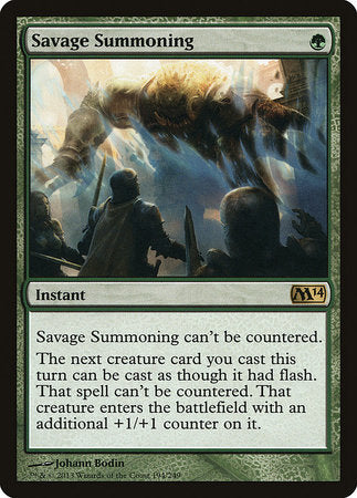 Savage Summoning [Magic 2014] | Exor Games Truro