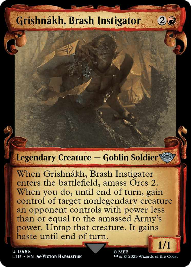 Grishnakh, Brash Instigator [The Lord of the Rings: Tales of Middle-Earth Showcase Scrolls] | Exor Games Truro