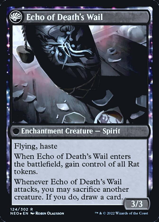 Tribute to Horobi // Echo of Death's Wail [Kamigawa: Neon Dynasty Prerelease Promos] | Exor Games Truro