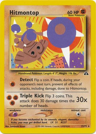 Hitmontop (22/75) [Neo Discovery Unlimited] | Exor Games Truro