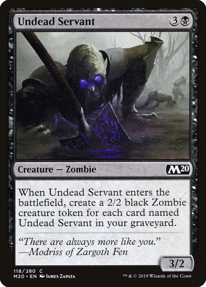 Undead Servant [Core Set 2020] | Exor Games Truro