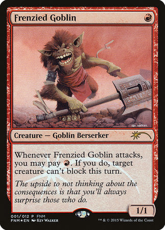 Frenzied Goblin [Friday Night Magic 2015] | Exor Games Truro