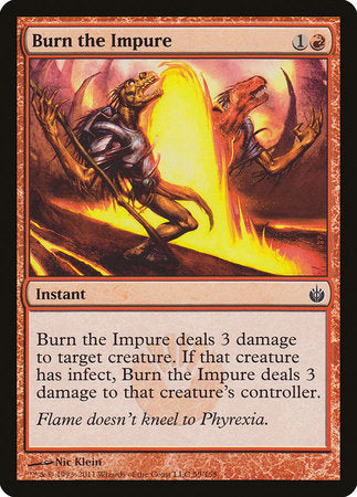 Burn the Impure [Mirrodin Besieged] | Exor Games Truro