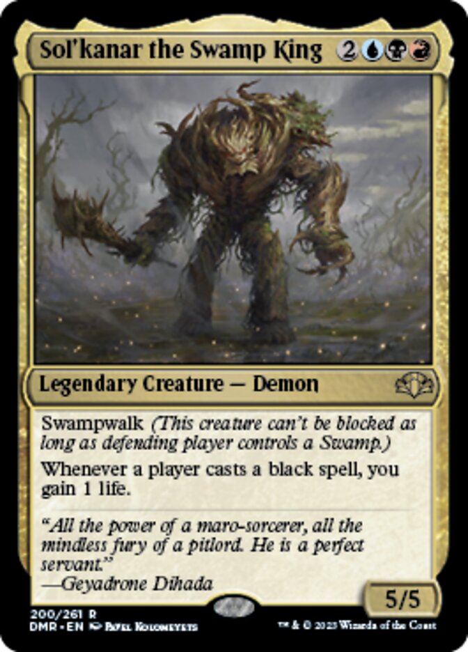 Sol'kanar the Swamp King [Dominaria Remastered] | Exor Games Truro
