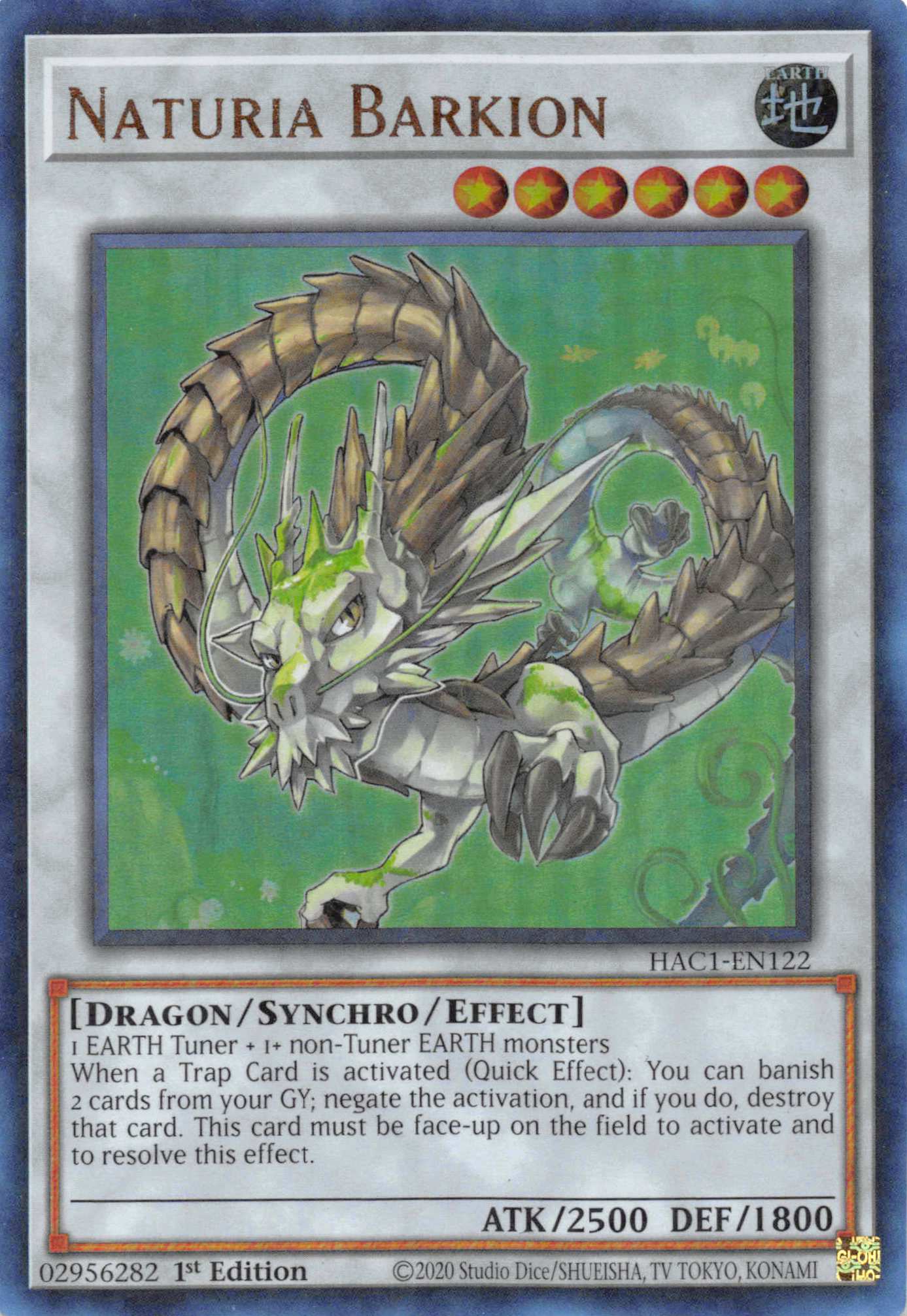 Naturia Barkion (Duel Terminal) [HAC1-EN122] Parallel Rare | Exor Games Truro