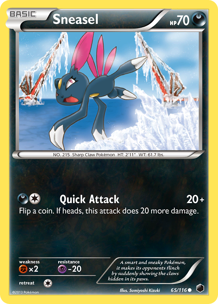 Sneasel (65/116) [Black & White: Plasma Freeze] | Exor Games Truro