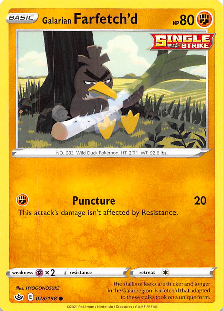 Galarian Farfetch'd (078/198) [Sword & Shield: Chilling Reign] | Exor Games Truro