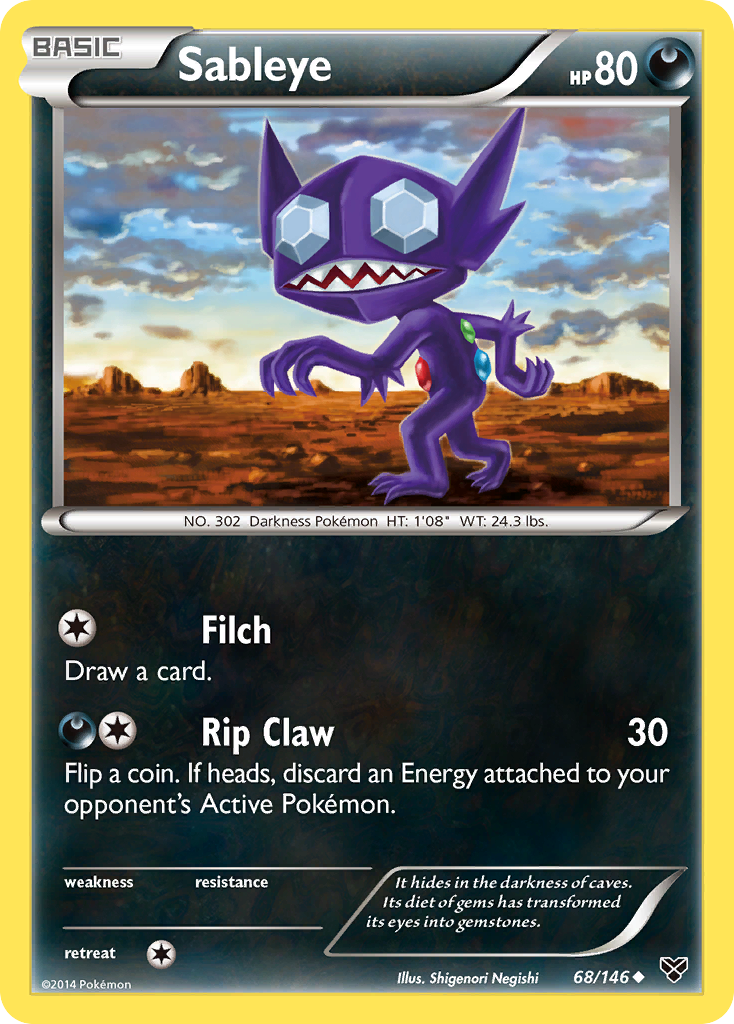 Sableye (68/146) [XY: Base Set] | Exor Games Truro