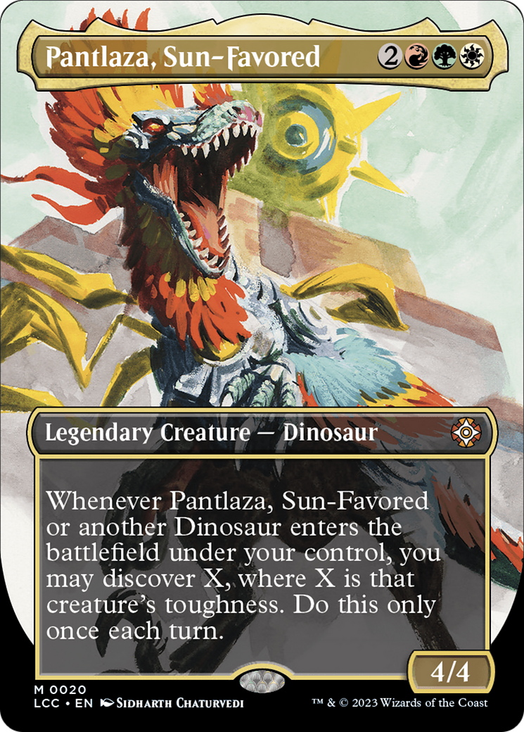 Pantlaza, Sun-Favored (Borderless) [The Lost Caverns of Ixalan Commander] | Exor Games Truro