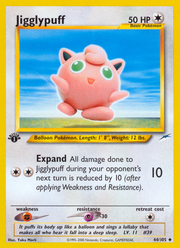 Jigglypuff (44/105) [Neo Destiny 1st Edition] | Exor Games Truro