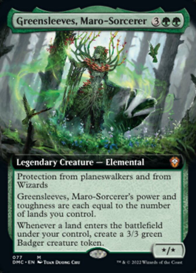 Greensleeves, Maro-Sorcerer (Extended Art) [Dominaria United Commander] | Exor Games Truro