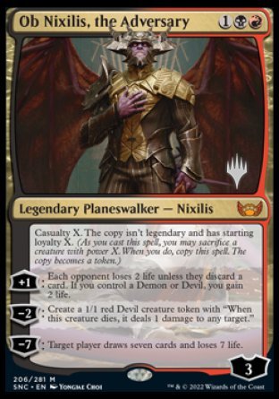 Ob Nixilis, the Adversary (Promo Pack) [Streets of New Capenna Promos] | Exor Games Truro