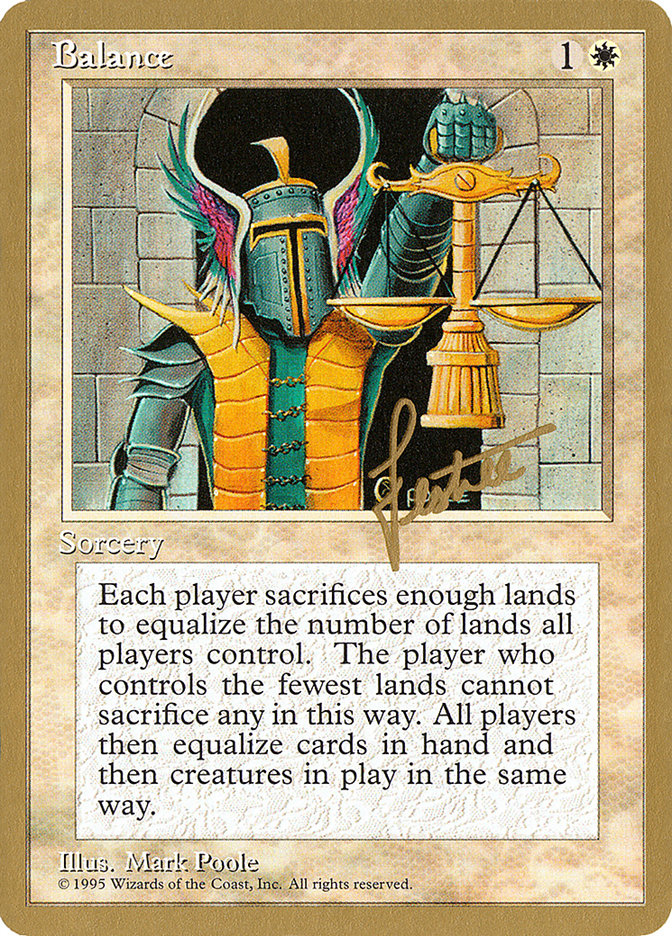Balance (Bertrand Lestree) [Pro Tour Collector Set] | Exor Games Truro