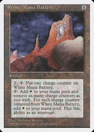 White Mana Battery [Fourth Edition] | Exor Games Truro