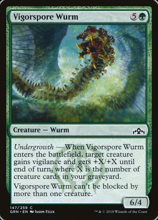 Vigorspore Wurm [Guilds of Ravnica] | Exor Games Truro