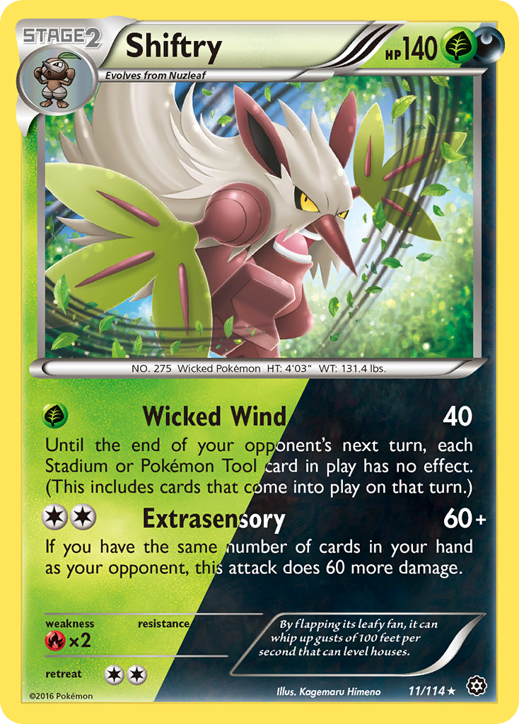 Shiftry (11/114) [XY: Steam Siege] | Exor Games Truro