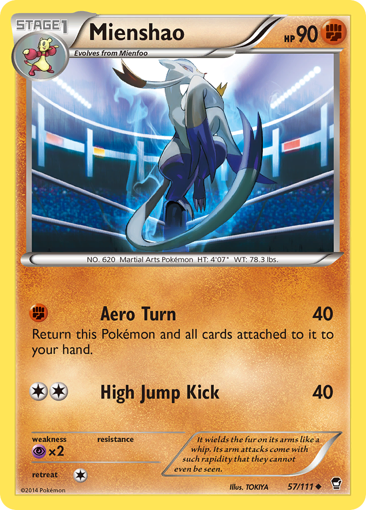 Mienshao (57/111) [XY: Furious Fists] | Exor Games Truro