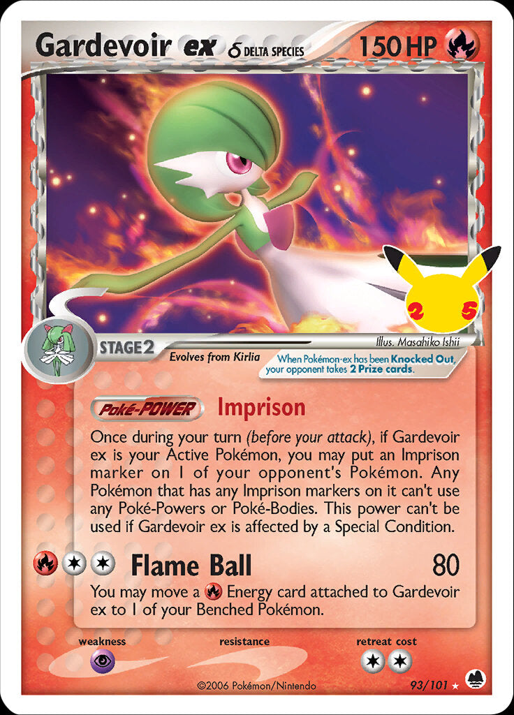 Gardevoir ex (93/101) (Delta Species) [Celebrations: 25th Anniversary - Classic Collection] | Exor Games Truro