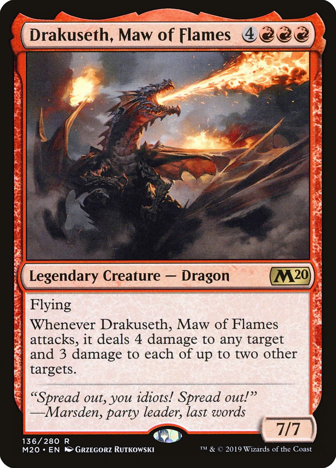 Drakuseth, Maw of Flames [Core Set 2020] | Exor Games Truro