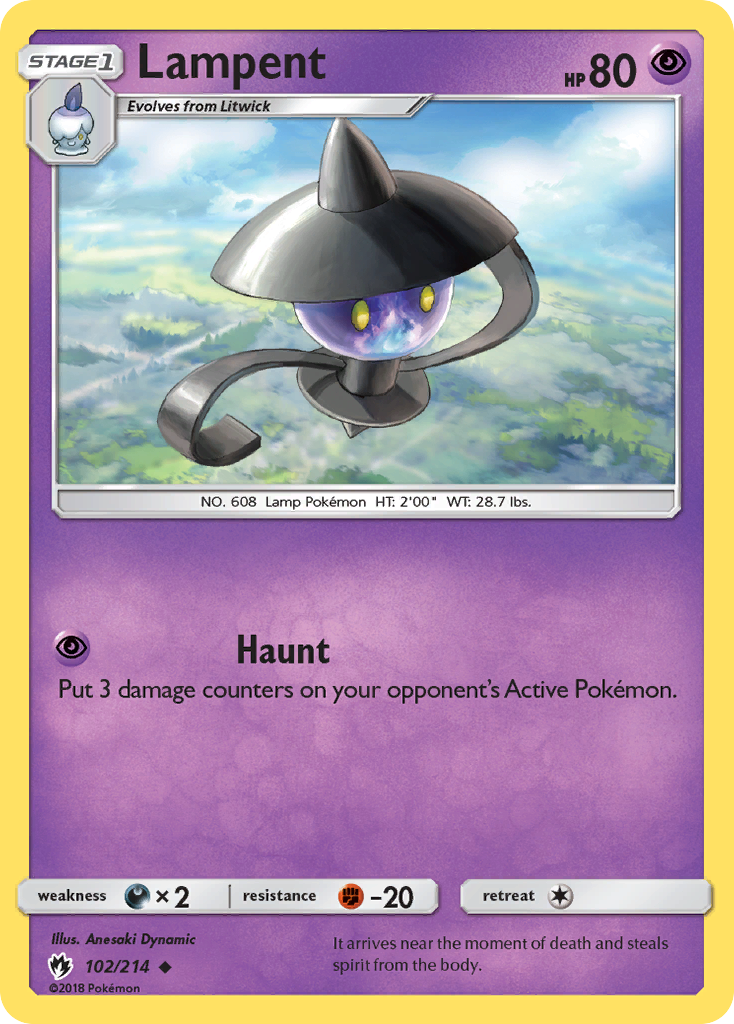 Lampent (102/214) [Sun & Moon: Lost Thunder] | Exor Games Truro