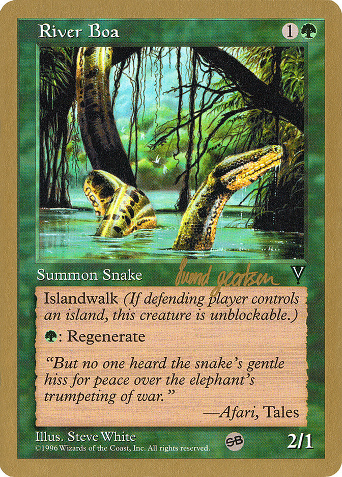 River Boa (Svend Geertsen) (SB) [World Championship Decks 1997] | Exor Games Truro