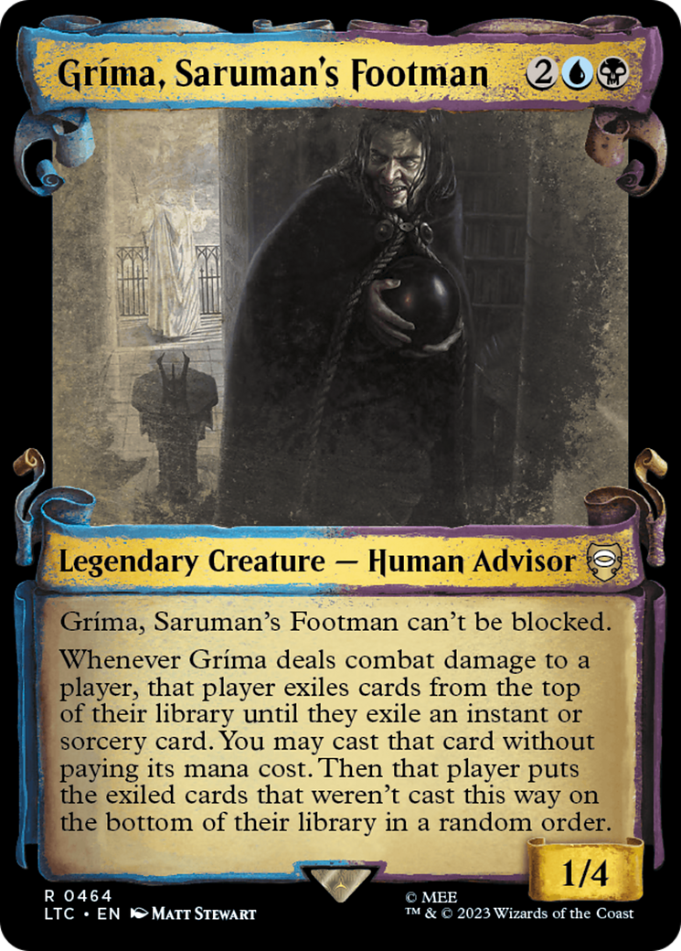 Grima, Saruman's Footman [The Lord of the Rings: Tales of Middle-Earth Commander Showcase Scrolls] | Exor Games Truro