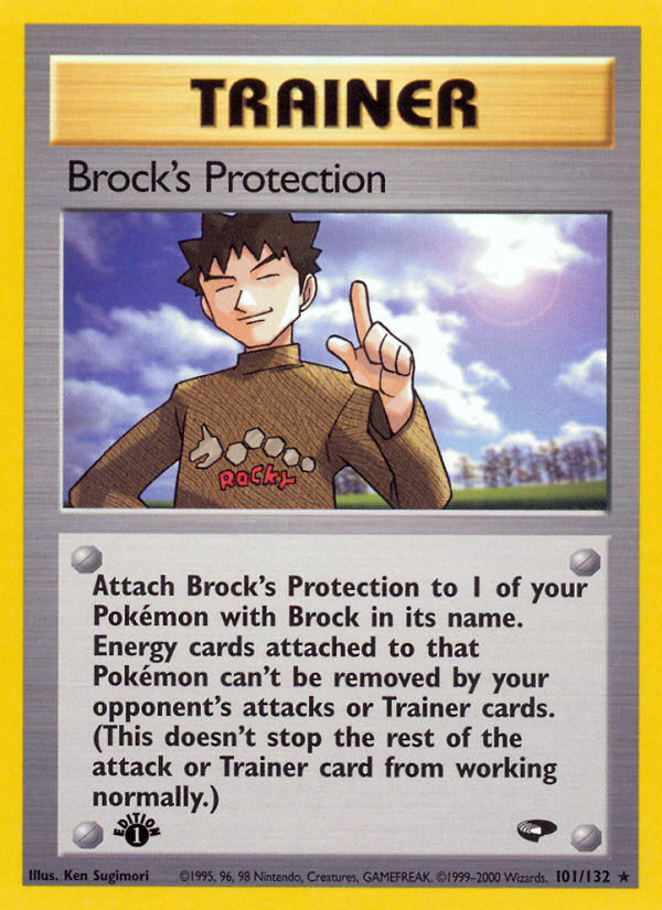 Brock's Protection (101/132) [Gym Challenge 1st Edition] | Exor Games Truro