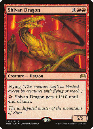 Shivan Dragon [Magic Origins] | Exor Games Truro