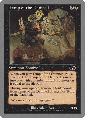 Temp of the Damned [Unglued] | Exor Games Truro