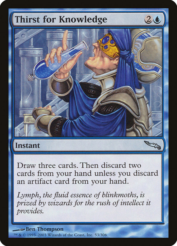 Thirst for Knowledge [Mirrodin] | Exor Games Truro