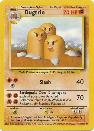 Dugtrio (19/102) [Base Set Unlimited] | Exor Games Truro