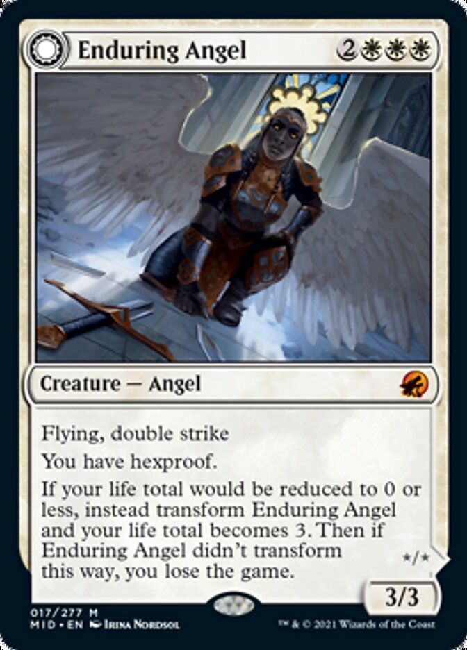 Enduring Angel // Angelic Enforcer [Innistrad: Midnight Hunt] | Exor Games Truro