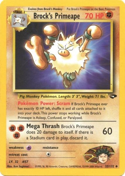 Brock's Primeape (35/132) [Gym Challenge Unlimited] | Exor Games Truro