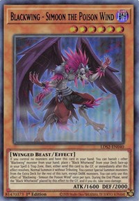 Blackwing - Simoon the Poison Wind (Blue) [LDS2-EN040] Ultra Rare | Exor Games Truro