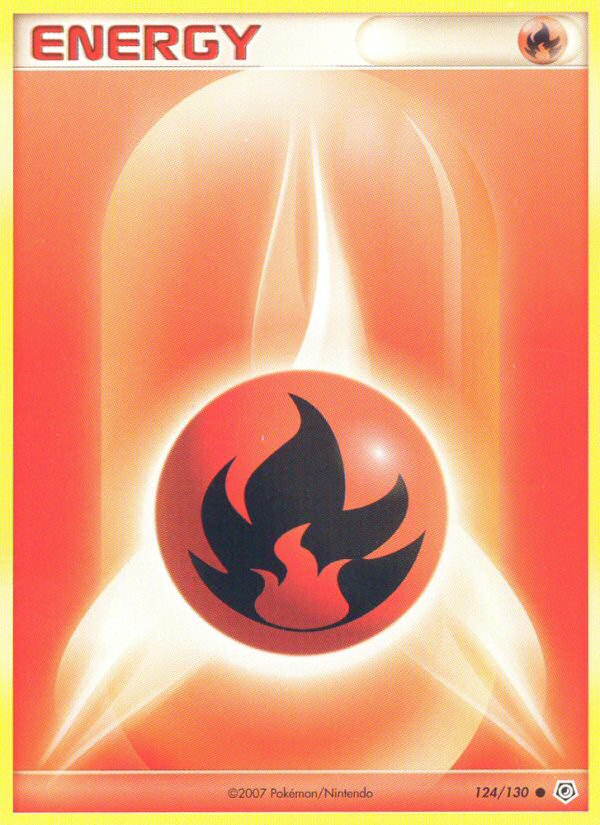 Fire Energy (124/130) [Diamond & Pearl: Base Set] | Exor Games Truro