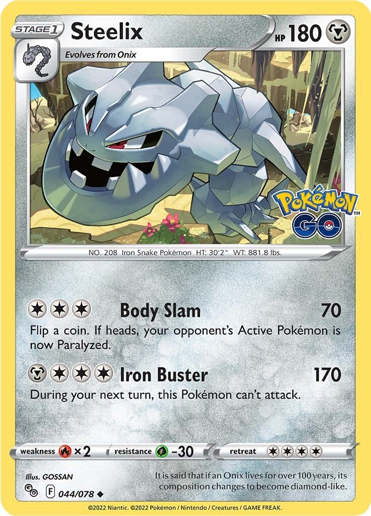 Steelix (044/078) [Pokémon GO] | Exor Games Truro