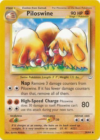 Piloswine (36/64) [Neo Revelation Unlimited] | Exor Games Truro