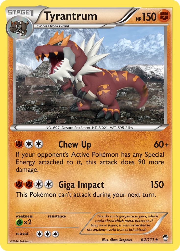 Tyrantrum (62/111) [XY: Furious Fists] | Exor Games Truro