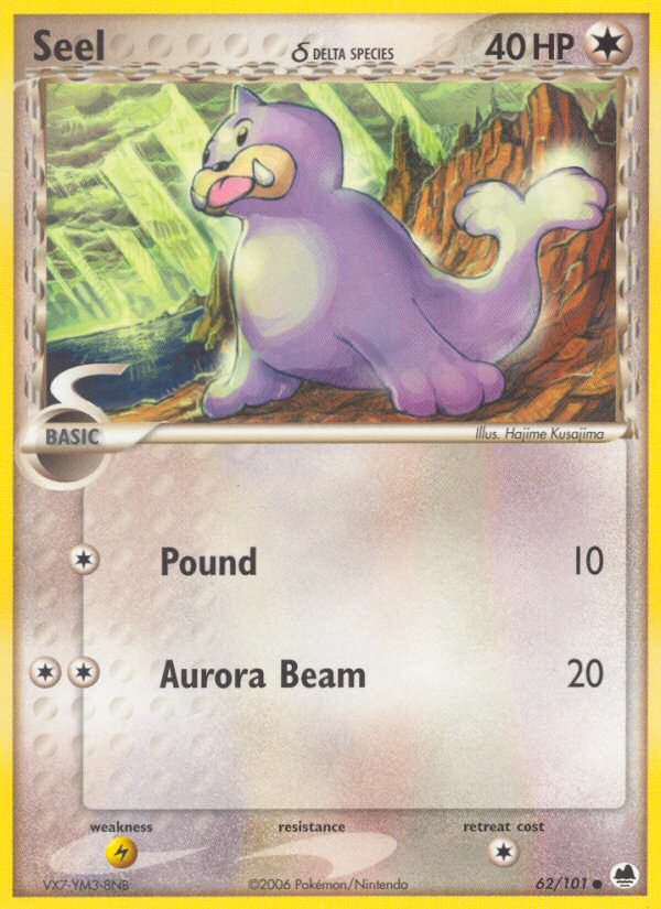 Seel (62/101) (Delta Species) [EX: Dragon Frontiers] | Exor Games Truro