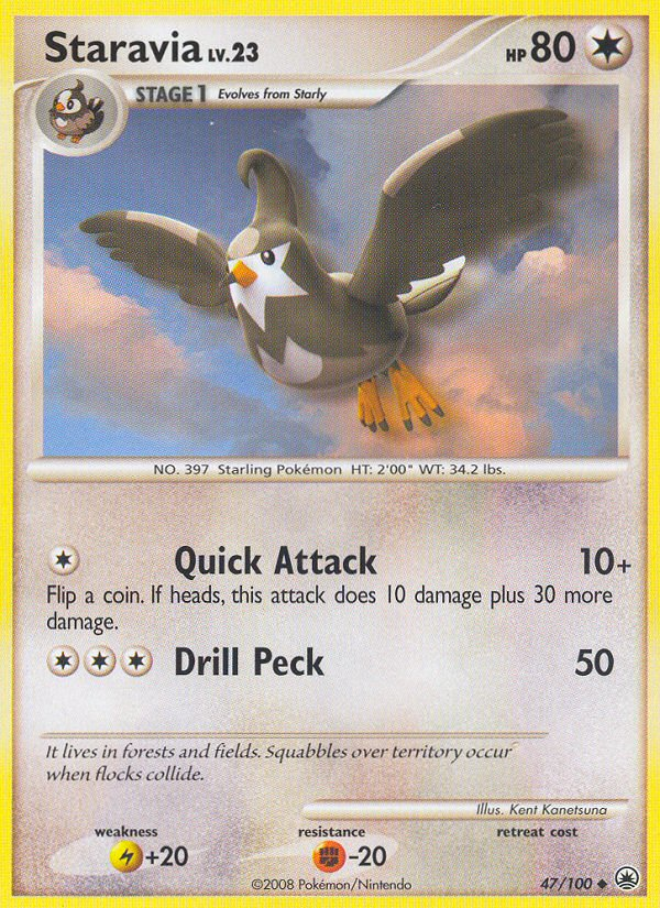 Staravia (47/100) [Diamond & Pearl: Majestic Dawn] | Exor Games Truro